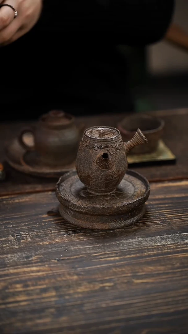 全手工制作  南蛮侧把壶110cc