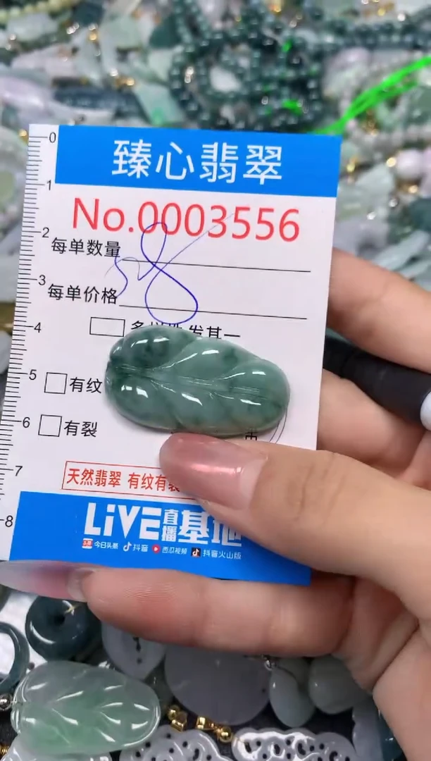 【闪购商品】翡翠颈饰未镶嵌含绳0003556