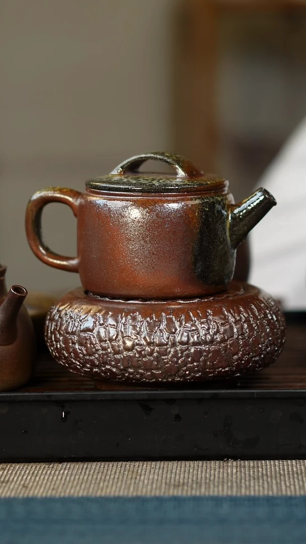 茶壶紫砂柴烧紫砂壶汉瓦