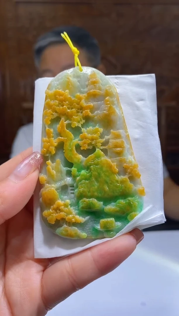 定制翡翠未镶嵌12/0718/W/山水