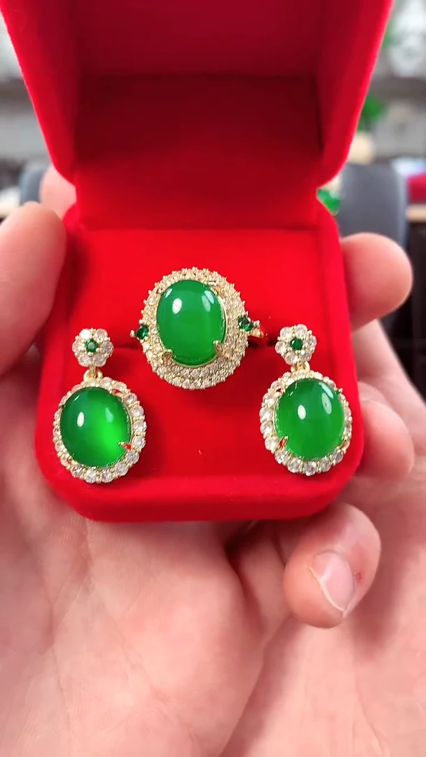 【闪购商品】玛瑙/玉髓戒指，耳钉未镶嵌戒指，耳钉