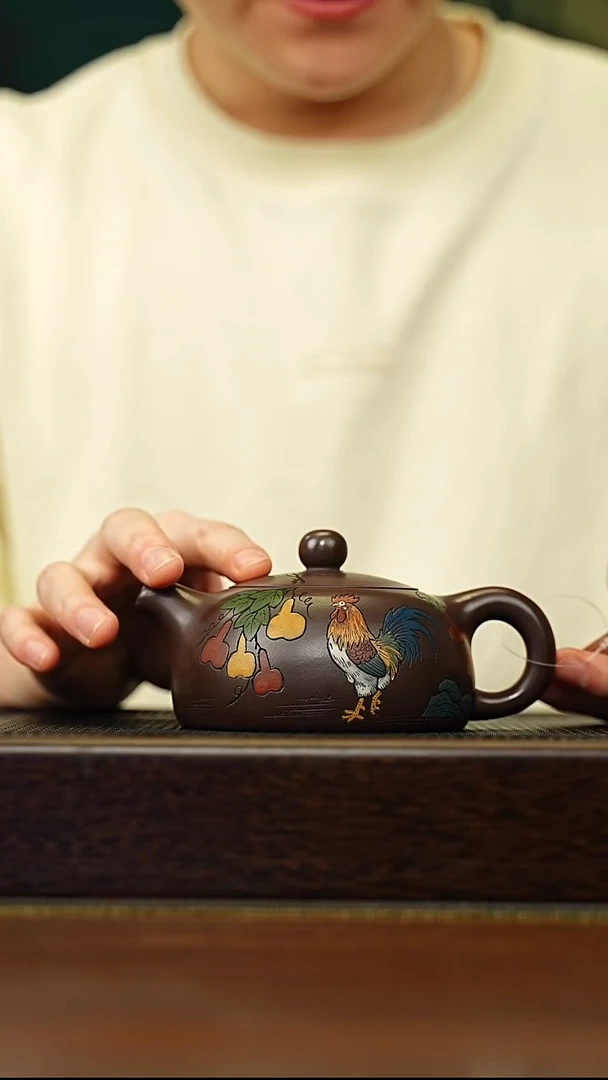 茶壶紫砂宜兴原矿 手工 紫砂壶容量260CC