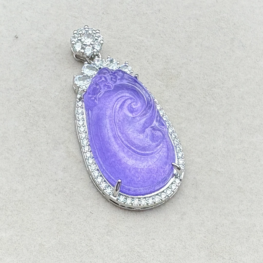 A221 紫罗兰如意 925镶嵌 (多样性发一件)