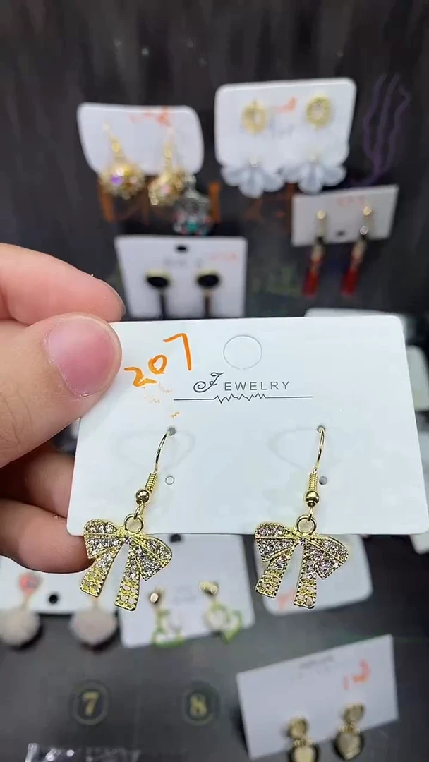 铜合金合金琉璃时尚耳钉