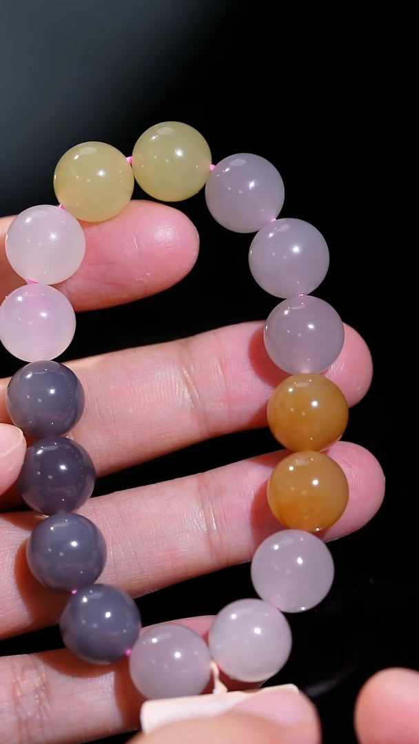 未镶嵌手串和田玉13多样性发一