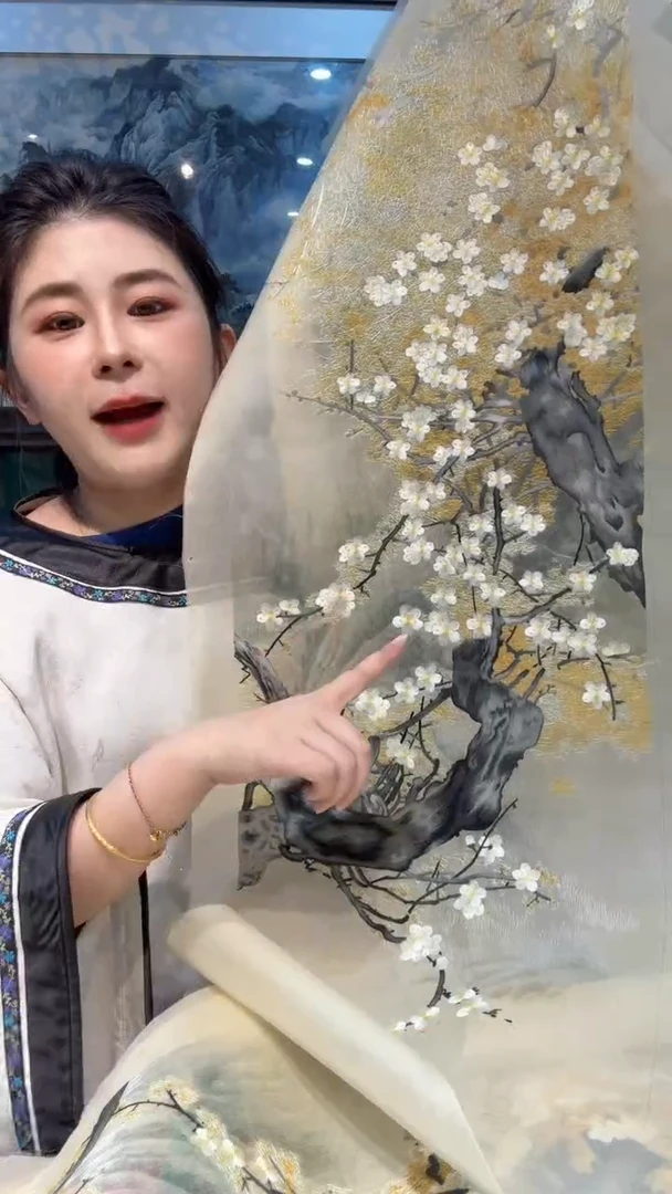 刺绣荔*非遗苏绣手工刺绣单面绣