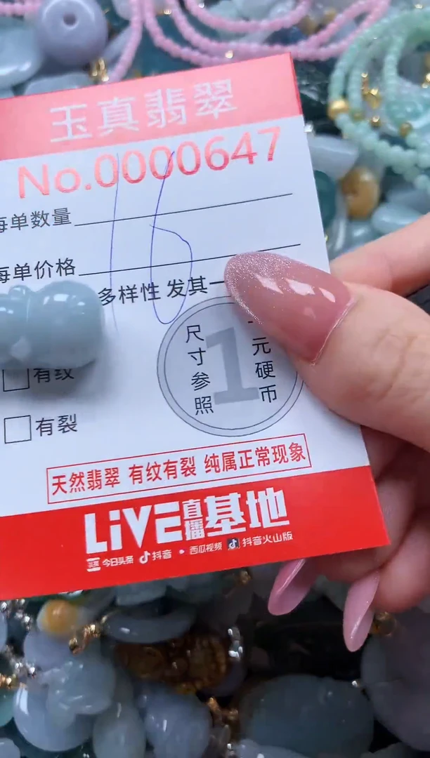 翡翠未镶嵌吊坠(不含链)0647