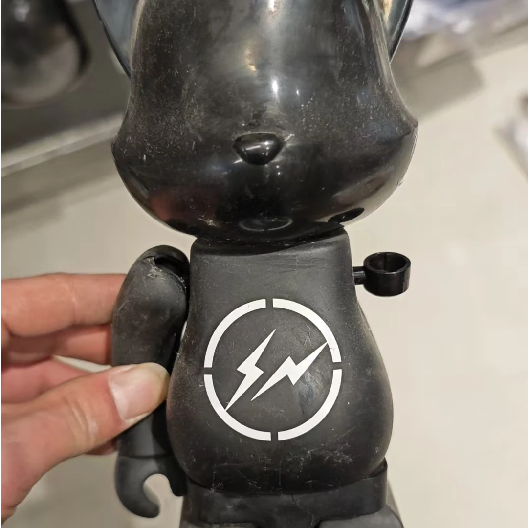 【山哥ST】bearbrick 潮玩碎片 藤原浩黑猫 400% 断手断脚 潮流玩具