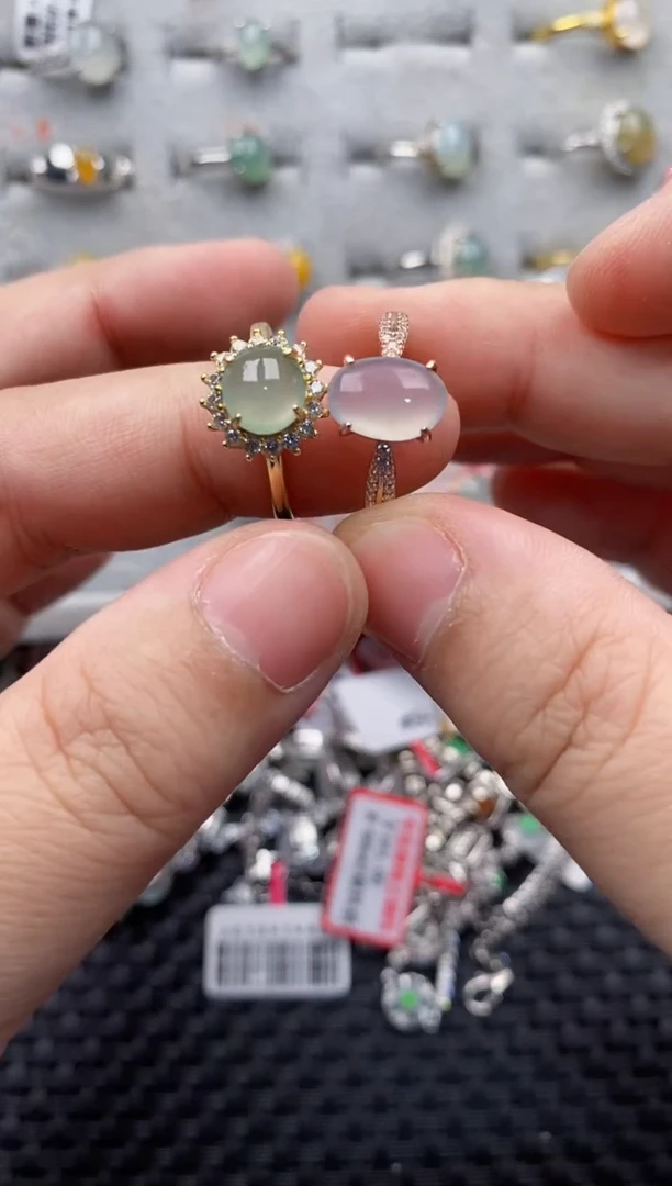 【闪购商品】翡翠戒指银S925镶嵌11111111-6