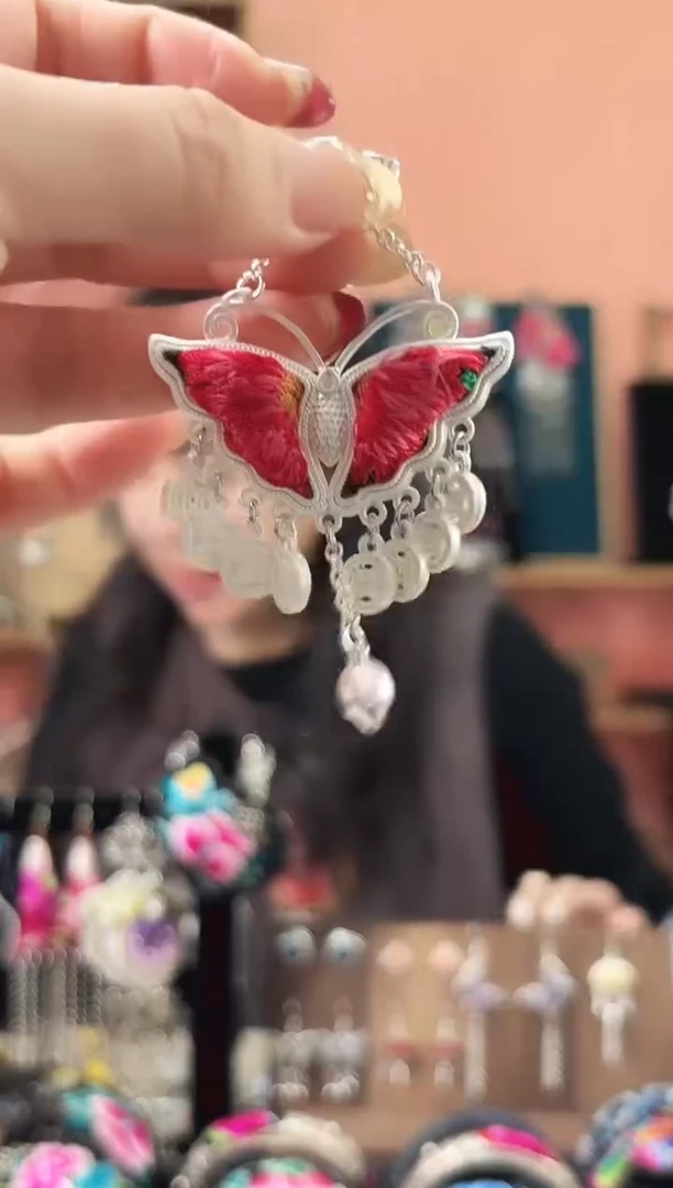 织绣艺枝独绣手工饰品101