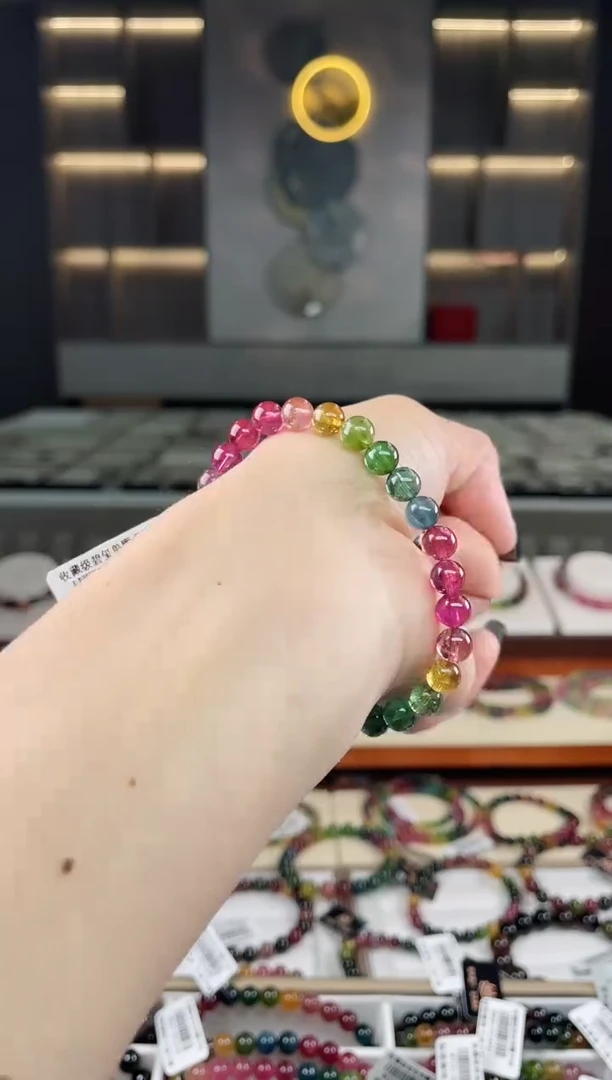 未镶嵌单圈手串碧玺（多样性发一条）T