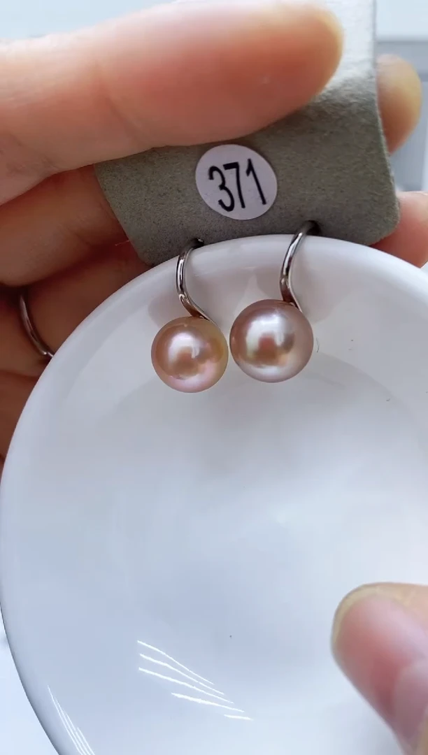 【闪购商品】淡水珍珠耳饰银S925镶嵌371