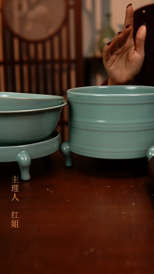 瓷片闻**憂原产地原矿釉汝瓷