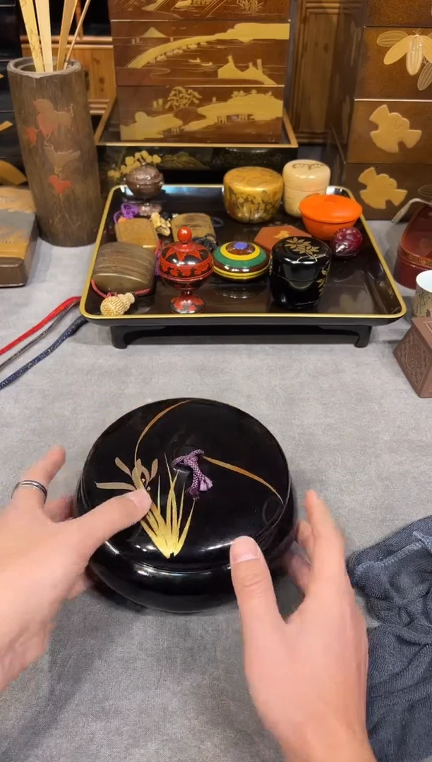 盖罐 大漆漆器大漆漆器