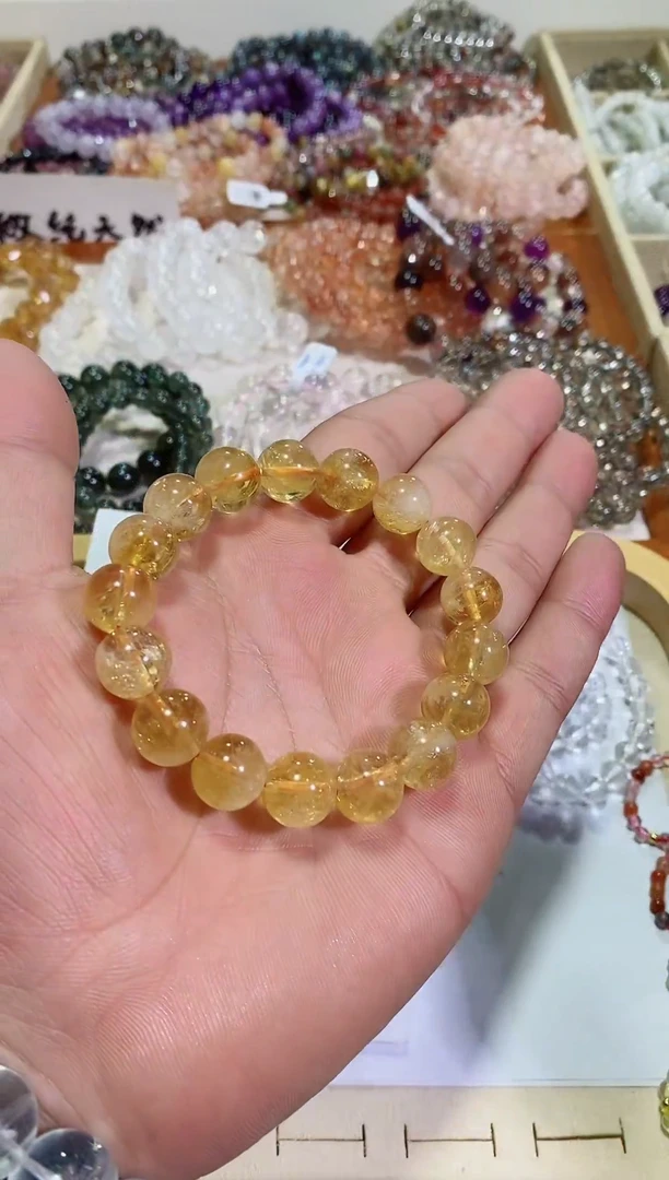 【闪购商品】黄晶手链未镶嵌黄阿赛12m+ (多样性发其一）