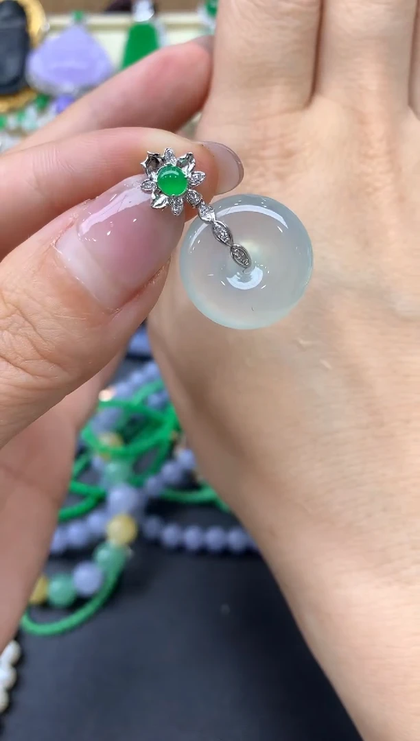 【闪购商品】翡翠颈饰18K金镶嵌386-中国好珍宝