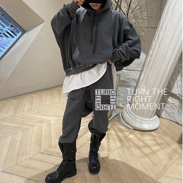 TURIGHT买手店25SS现货 asparagus设计师品牌 不规则抽绳长裤