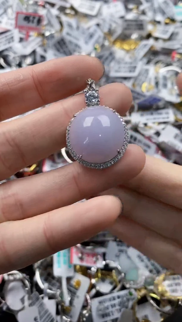 翡翠戒指银S925镶嵌2222----10