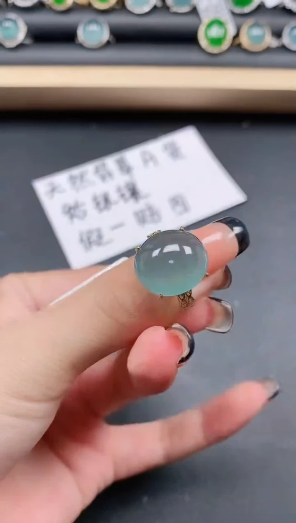翡翠戒指银S925镶嵌11111