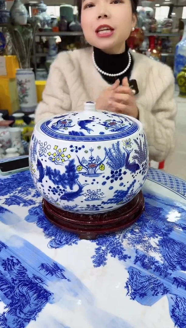 【闪购商品】瓷片景德镇陶瓷储物罐景德镇陶瓷