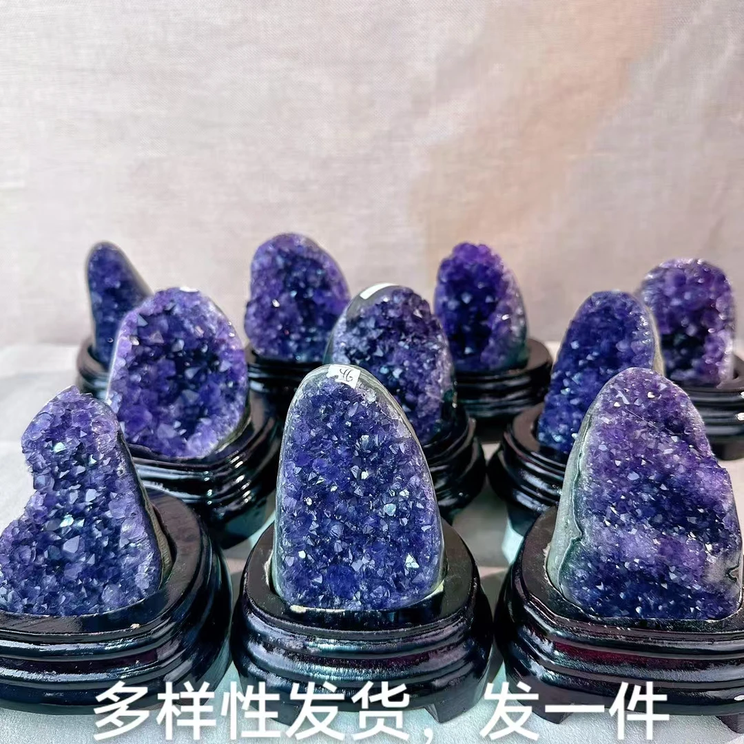 Z后一个理火年紫色晶洞聚焦家居摆件一人一件 多样性发货，发一件