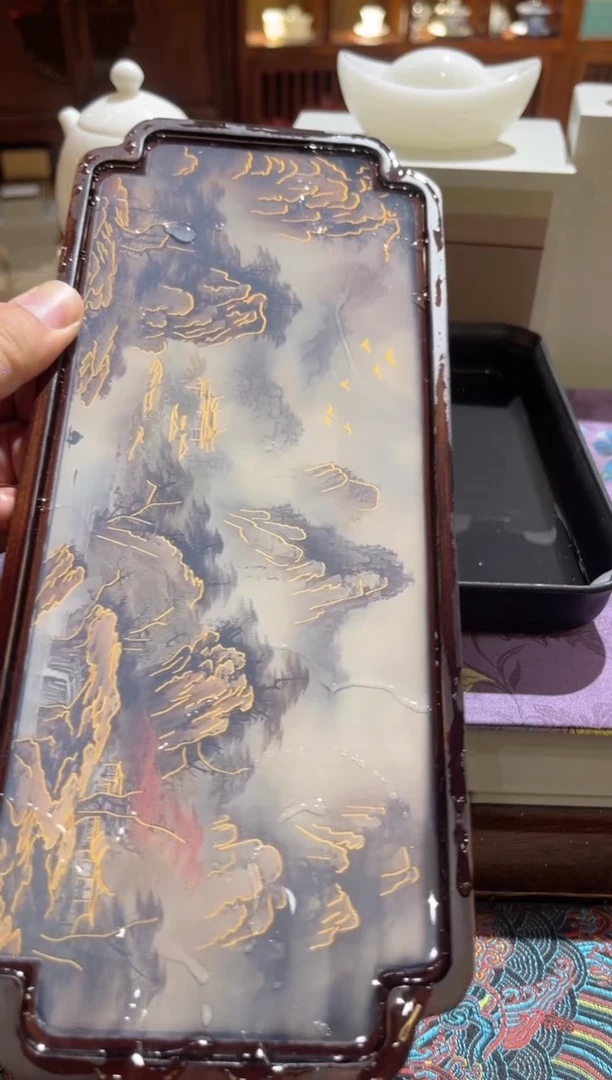 黄山变色茶盘茶具