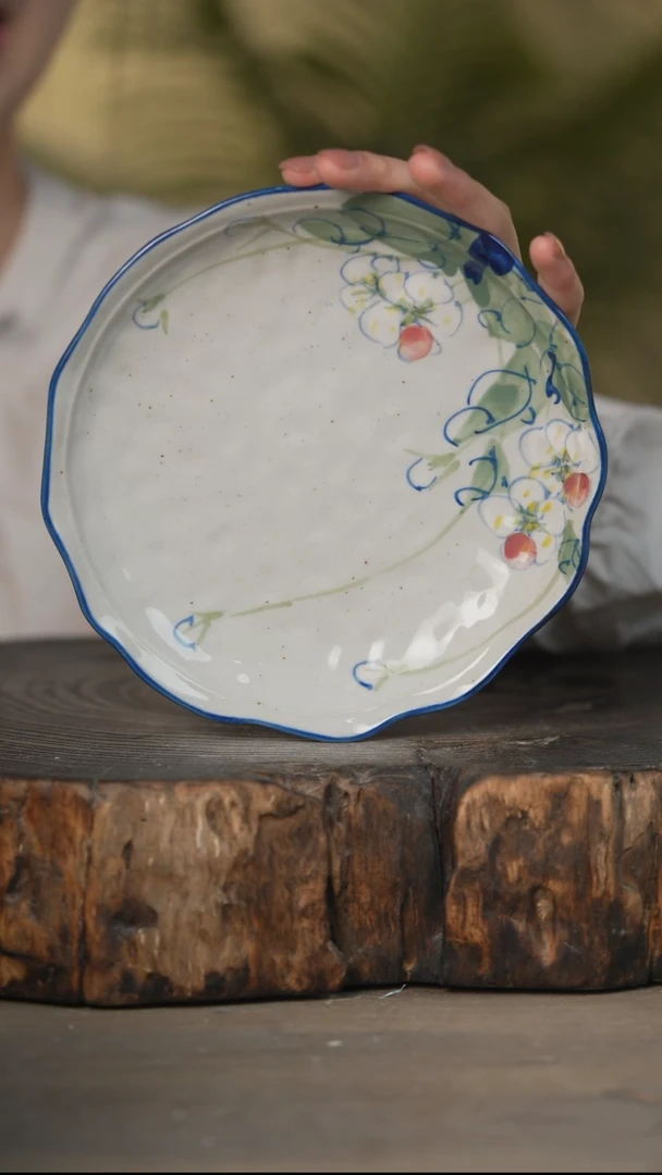 瓷片景德镇高温釉下彩可微波烤箱洗碗机