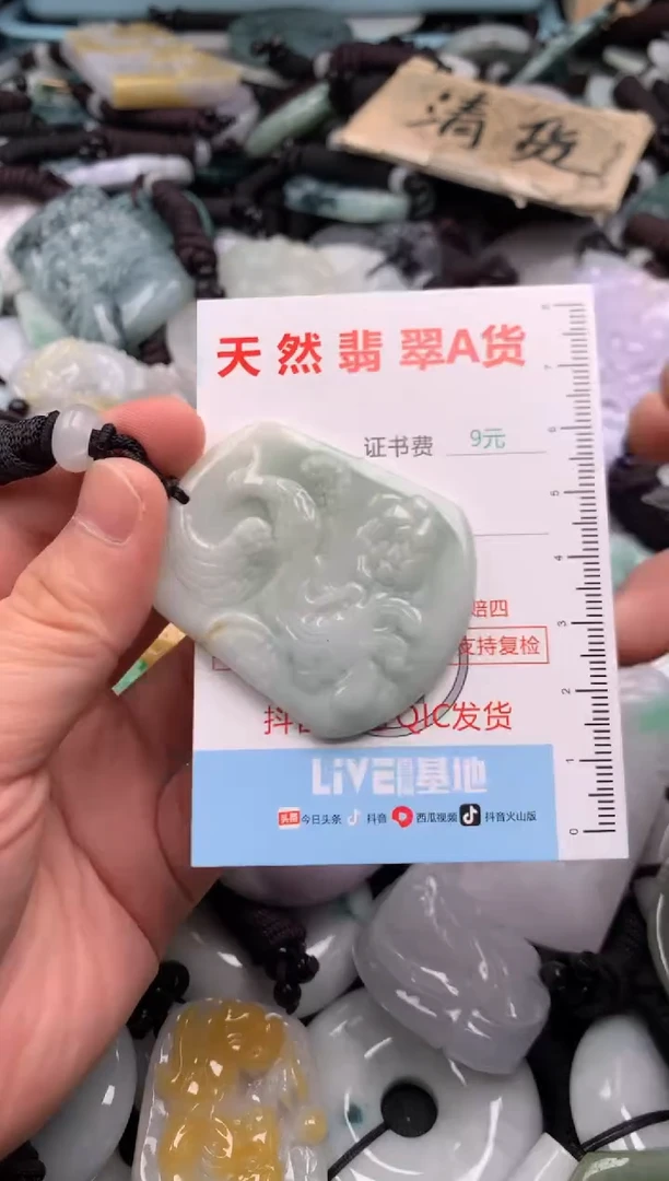 翡翠未镶嵌吊坠(不含链)1