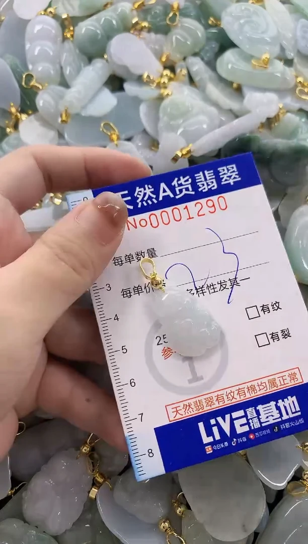 颈饰未镶嵌翡翠天然A货翡翠