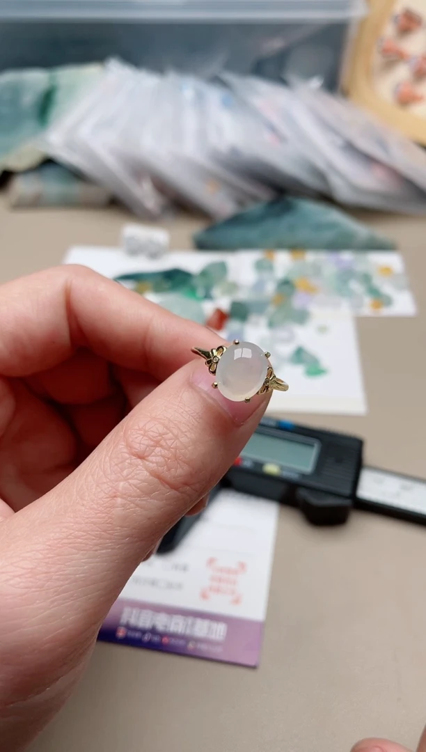 【闪购商品】翡翠戒指银S925镶嵌1000000053