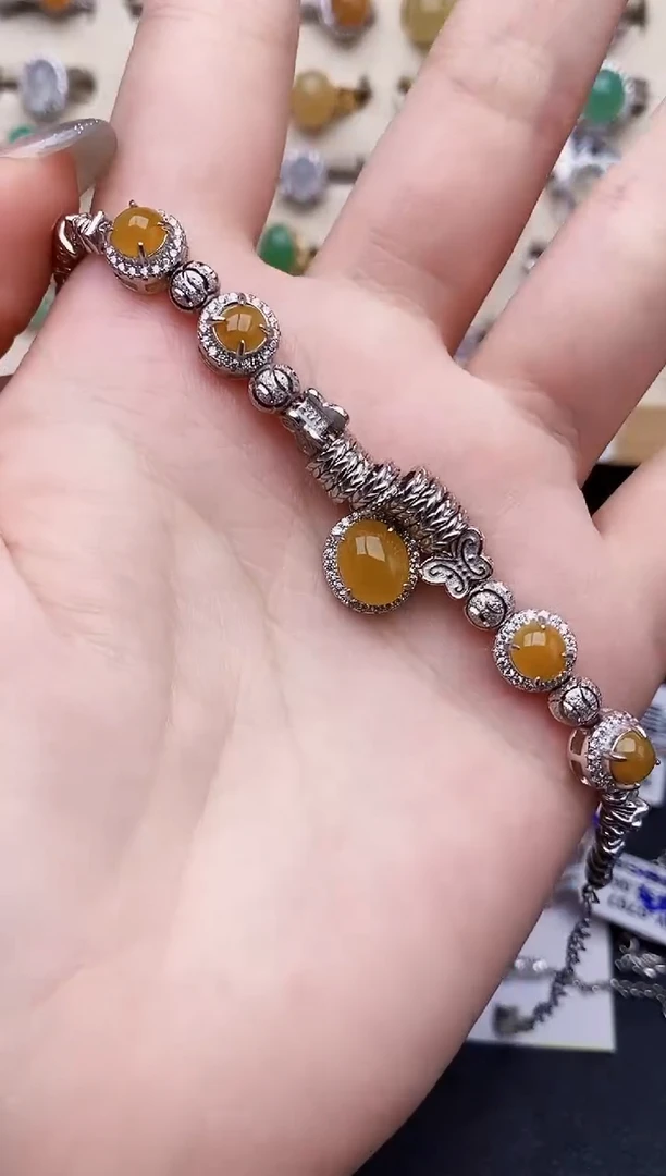 银S925镶嵌戒指翡翠1824