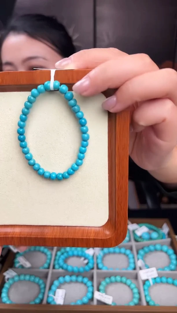 未镶嵌绿松石手串卡5