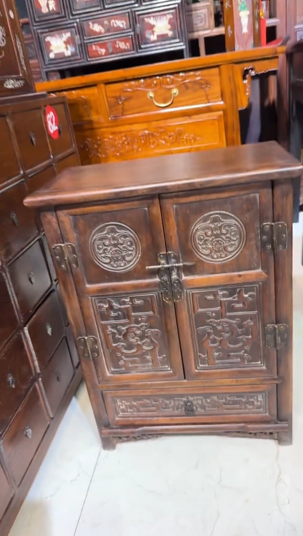 柚木黄花梨雕刻老柜子1680...88888