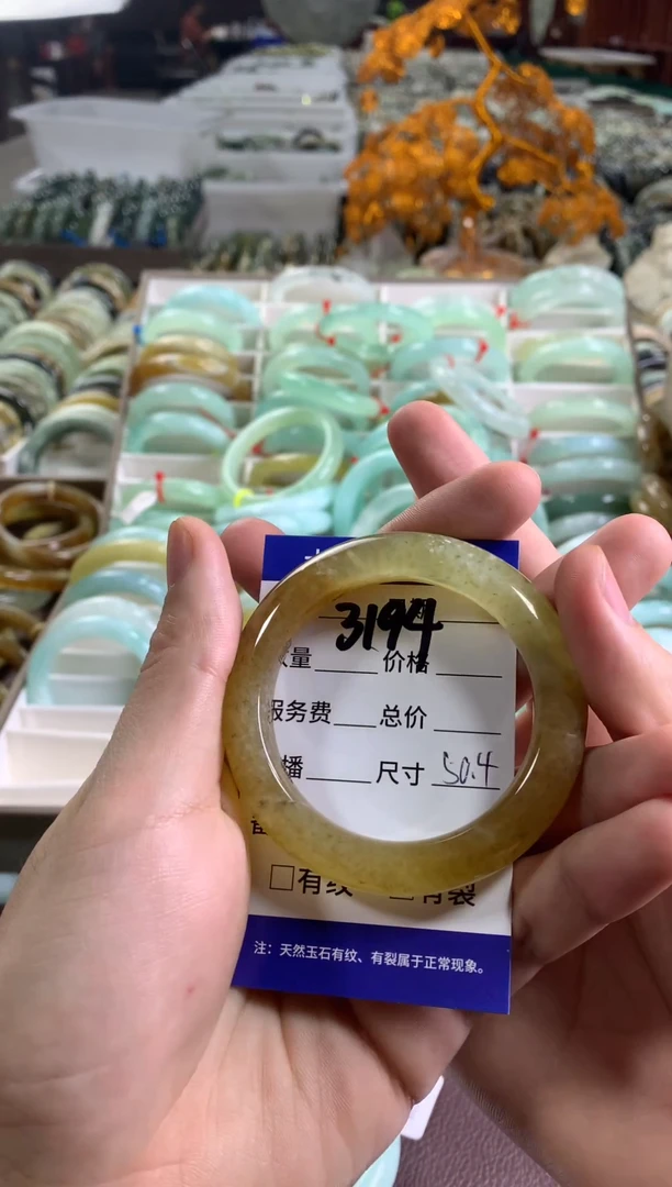 蛇纹石玉未镶嵌手镯3194