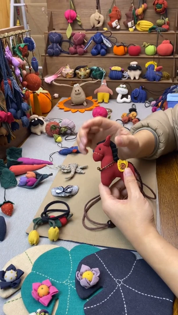 布艺小马（红马）饰品