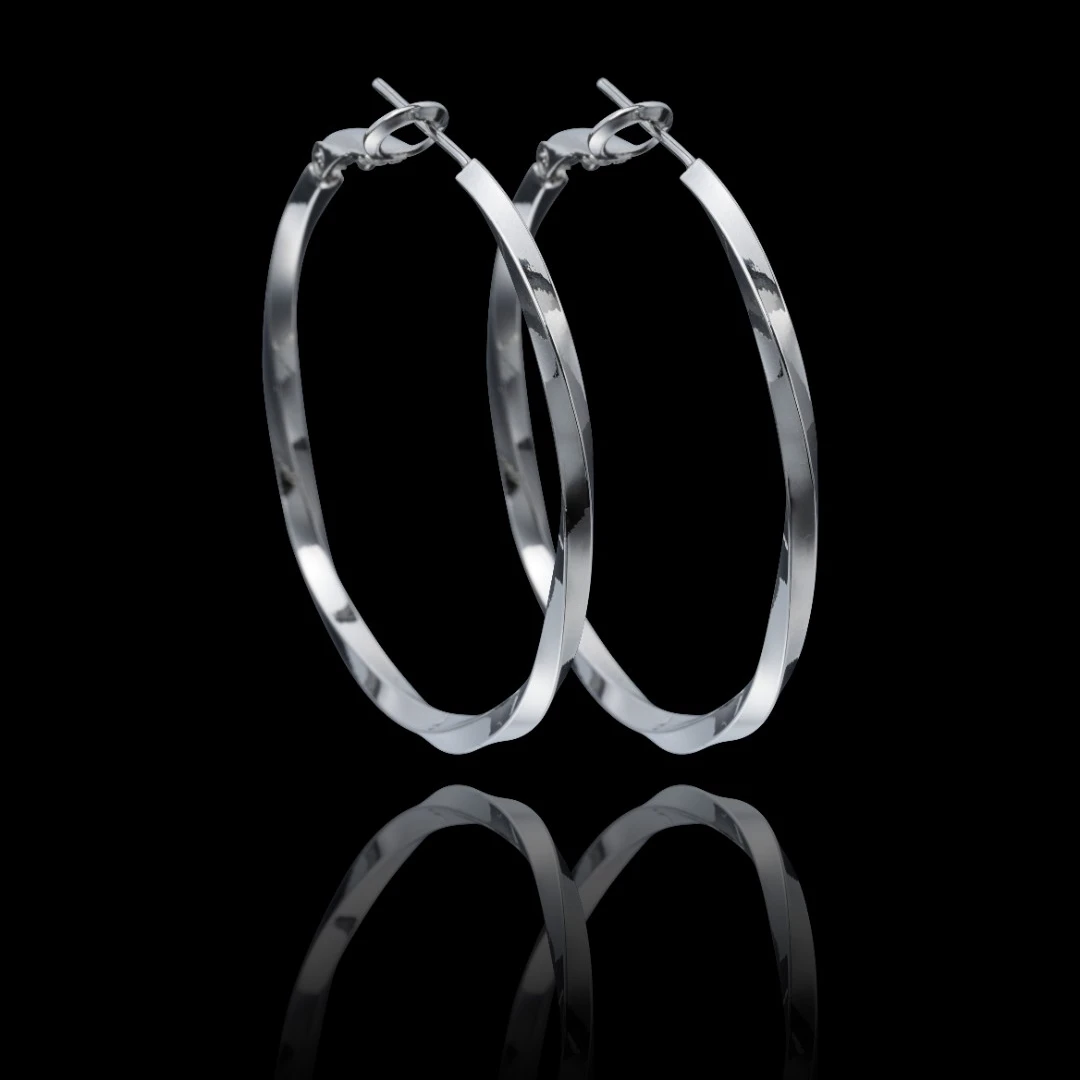 925银耳饰 Clout Loop 莫比乌斯星环大耳环轻奢欧美风素圈气质