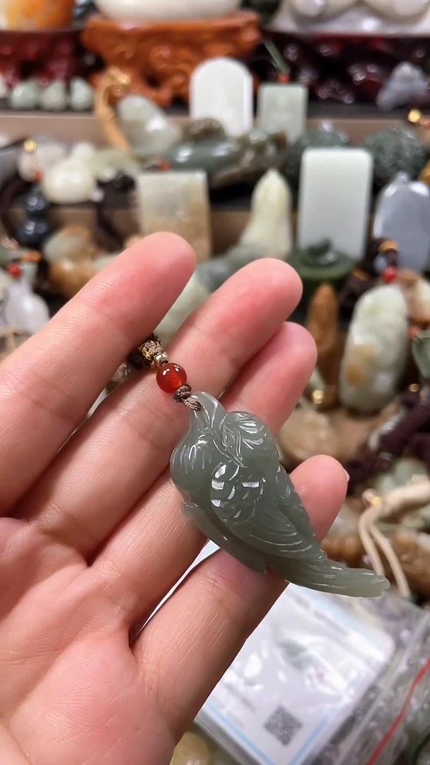 和田玉未镶嵌挂件0030