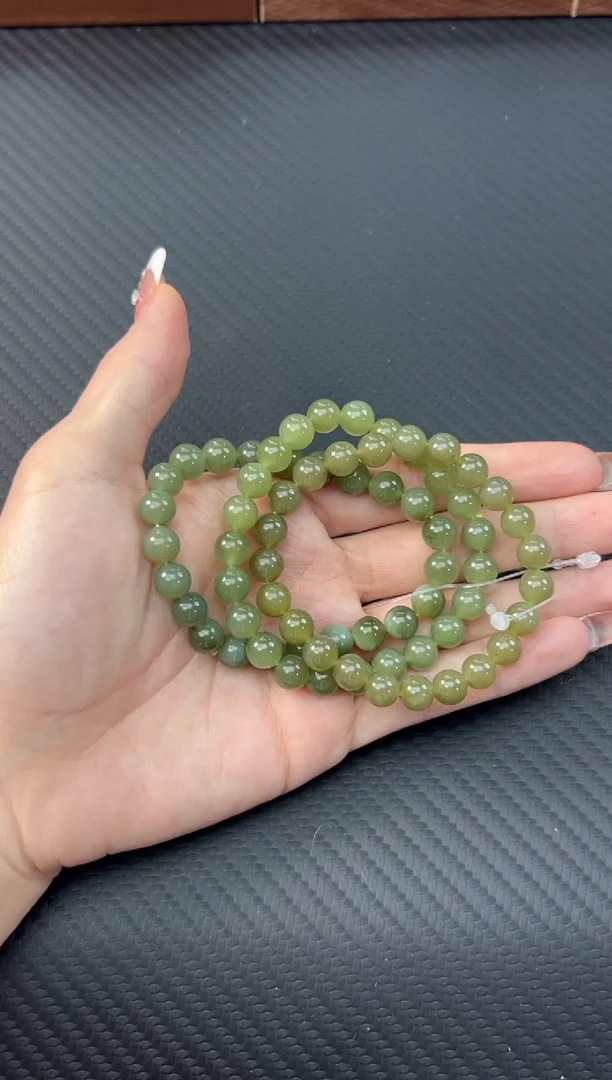 【闪购商品】和田玉手串未镶嵌若羌卡8手串多样性发货拍一发一
