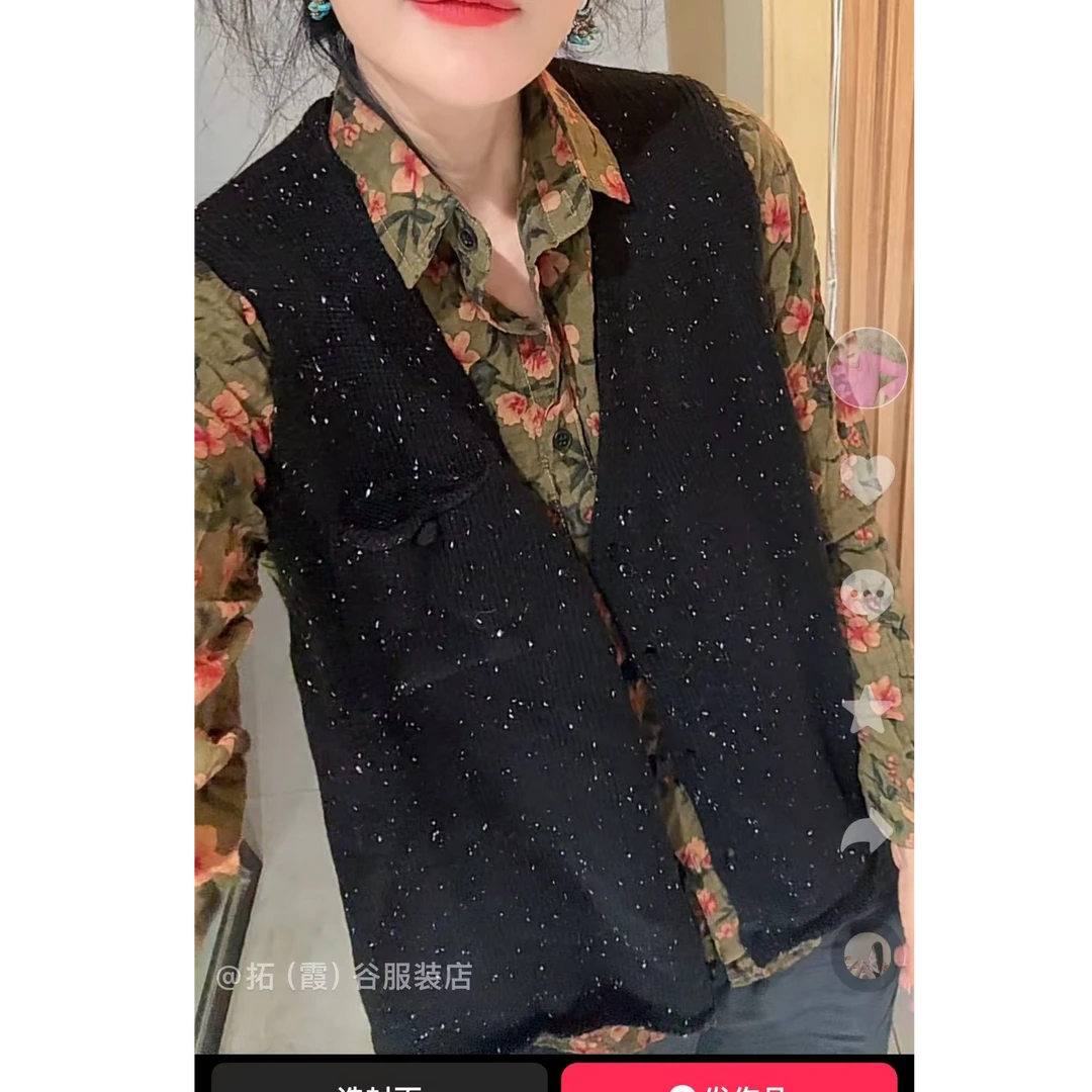 2号店 新款针织开衫休闲马甲