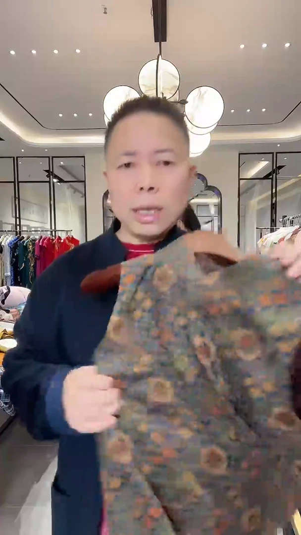 碎花国风款上衣 399 l码