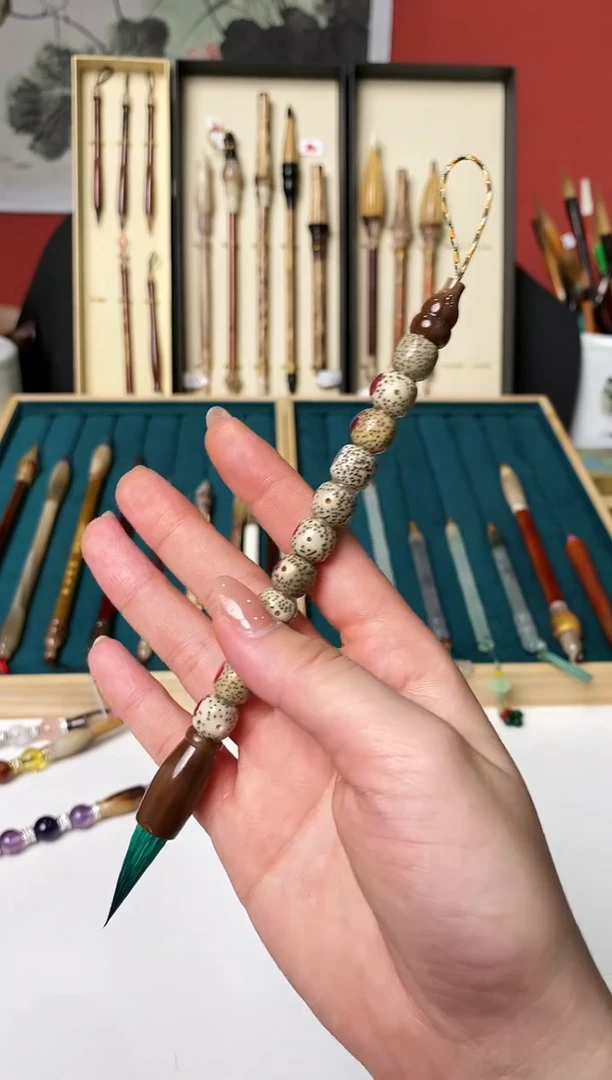 孤品毛笔支持清水试笔 蘸墨不退