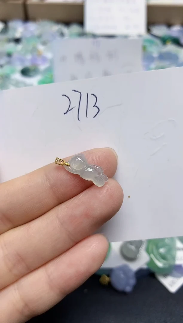 颈饰未镶嵌翡翠天然缅甸翡翠A货翡翠百元以上9元证书费自理