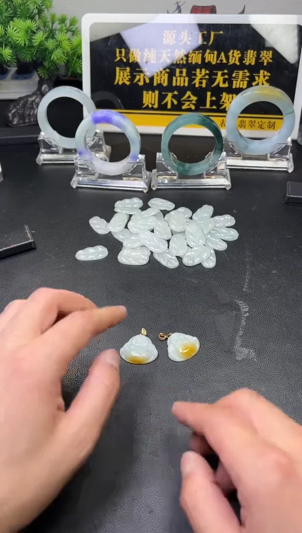 翡翠挂件银S925镶嵌佛公FL06多样性发其一CP