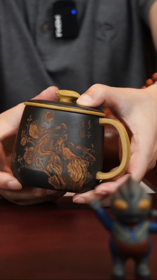 紫砂盖杯