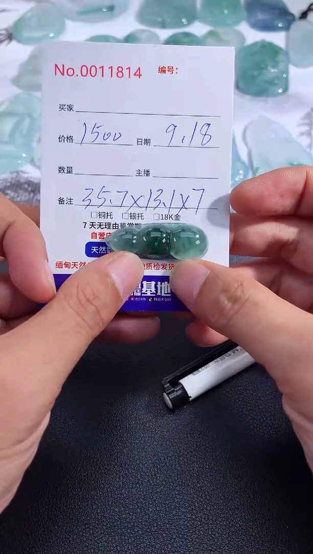 颈饰未镶嵌翡翠福豆