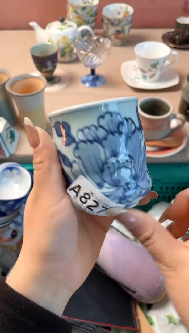 瓷片雨****花瓷器瓷器A827