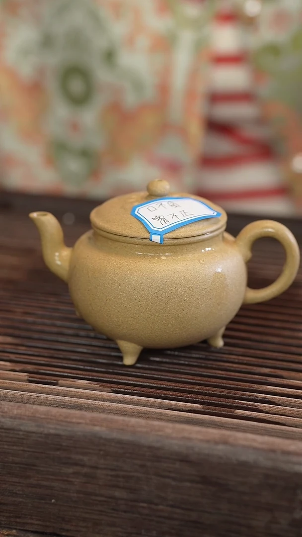 茶壶紫砂大彬如意 本绿 半手工 【口不圆 嘴歪】180cc