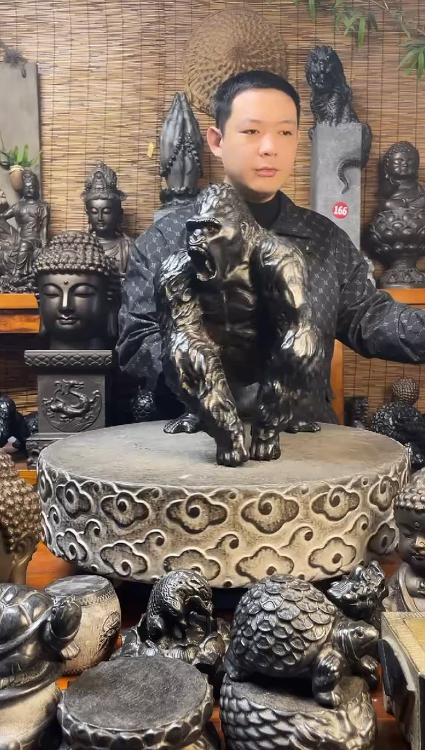 石材40经典金刚天然青石雕刻