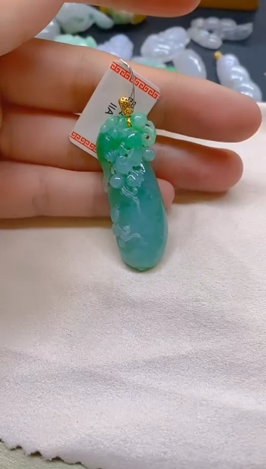 【闪购商品】翡翠颈饰18K金镶嵌新号开播，全场乱卖