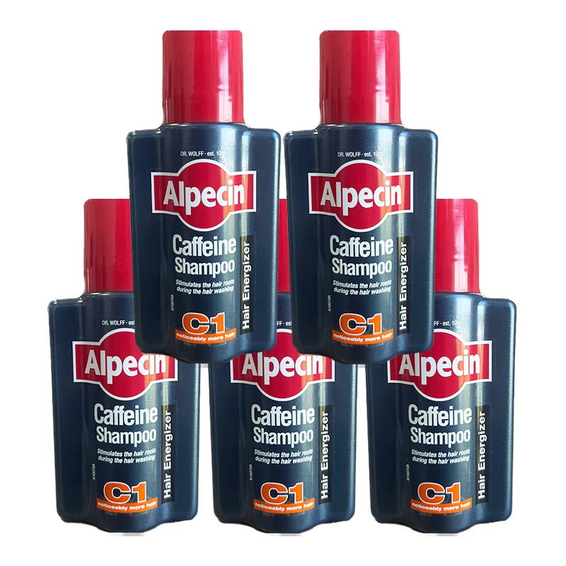 【26年6月到期】德国进口Alpecin咖啡因洗发露盒装75ml*5瓶